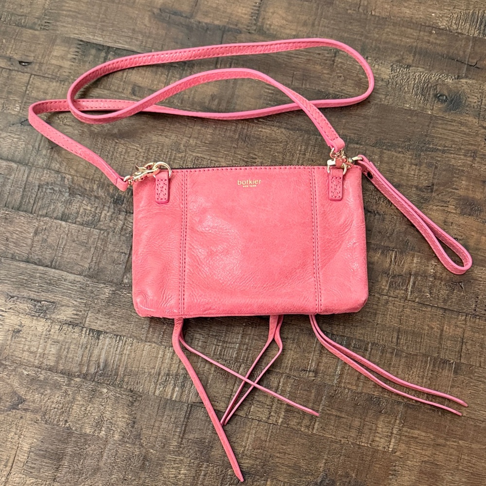 NWOT Botkier Pink Leather Crossbody Bag
